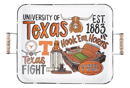 University of Texas Enamel Tray