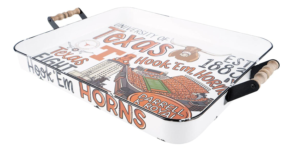 University of Texas Enamel Tray