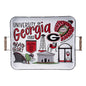 University of Georgia Enamel Tray