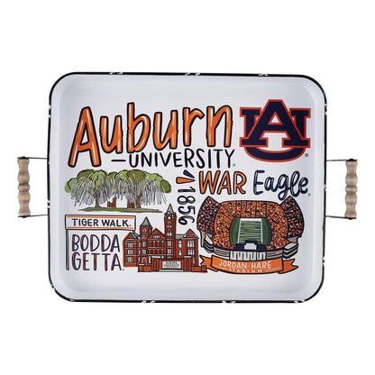 Auburn University Enamel Tray