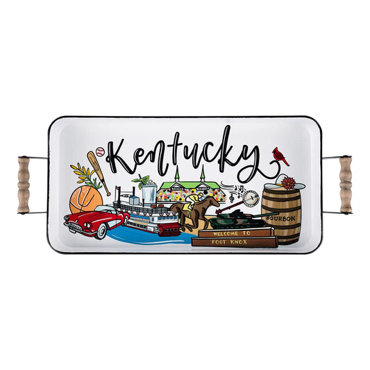 State of Kentucky Icon Serving Tray