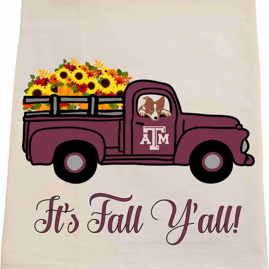 Fall Texas A&M Tea Towel