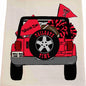 Texas Tech Jeep Tea Towel