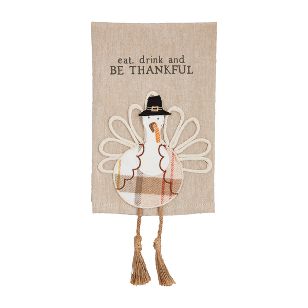 Eat Drink and Be Thankful Tea Towel