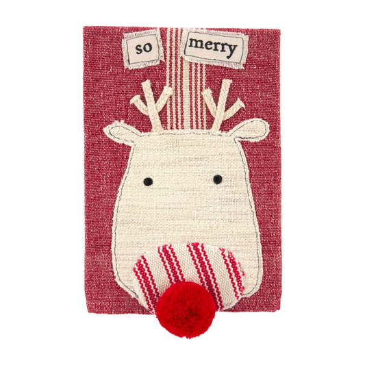 So Merry Reindeer Tea Towel