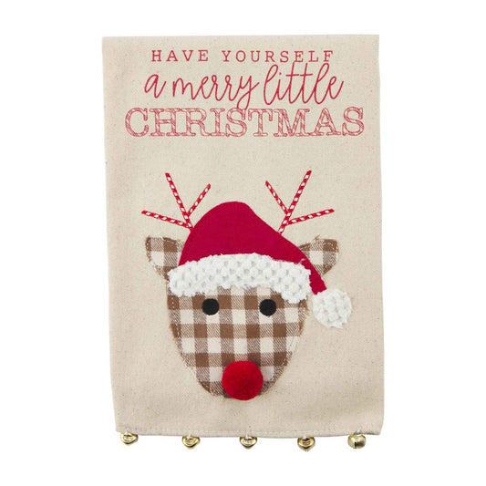 Merry Christmas Reindeer Tea Towel