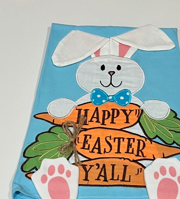 Happy Easter Y'all Tea Towel